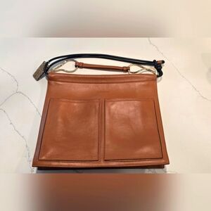 NWOT Borbonese Tan Leather Purse
